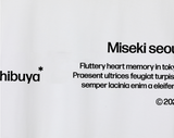 BENNY × Miseki SEOUL タイポグラフィックショートスリーブ_ホワイト