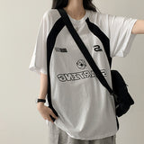 Pobe Barcity color マッチングオーバーフィット半袖