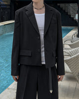 LUMI Oversized Crop Blazer