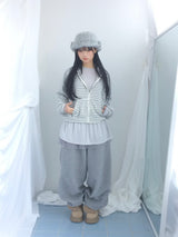 chiffon ruffle line dress
