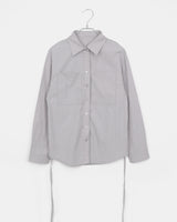 Suhi Rivet ポケットストラップルーズフィットロングスリーブシャツ