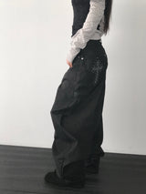 ninteen クロスワイドパンツ