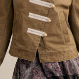 Soft Casual Belted Short Jacket