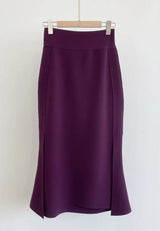 Matune Slit Span Mermaid Skirt