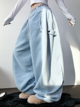 ボスサイズフリーススナップロングパンツ 🧸🩵🤍6カラー