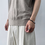 Heather Knit Crewneck Top
