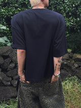 オーバークロップベーシック半袖Tシャツ 3C