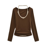 Erin Halter Layered Long-Sleeve Top
