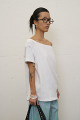 520 オフショルダーTシャツ (ホワイト)