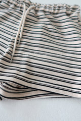 Stripe banding napping shorts