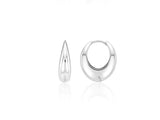 26SS★ Champagne First Moon Silver One-Touch Earrings M