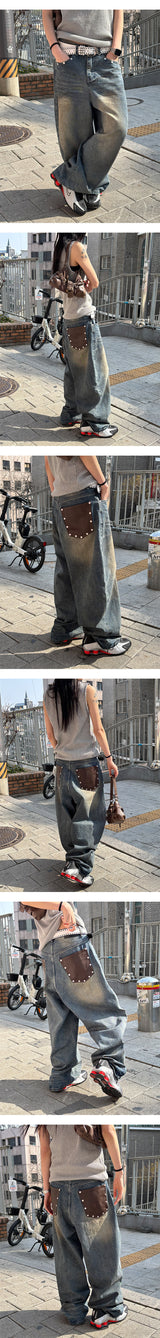 [Unisex] Damage washing sleeveless(4color)