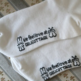 Deli and Buffle Label socks (white)