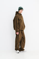 SP LINE WIDE JOGGER PANTS BROWN