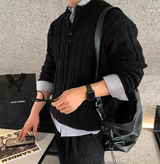  Belerice Henry Neck Cable Overfit Knit