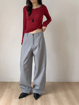 [Unisex] ダイド バレル ワイド デニム パンツ