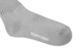 Knit over knee socks - gray   