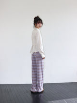 STRIPE KNIT PANTS (PURPLE)