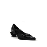 Colorful Bridge | Black Knight Functional Square Toe Mary Jane Shoes, One Strap Women's High Heels