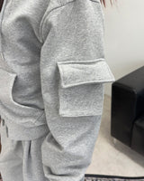 ペルスポケットクロップフードジップアップ