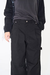 Space pier wide cotton pants