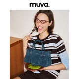 muva. 牛革 ベルベット ガーデン型 2WAY トートバッグ