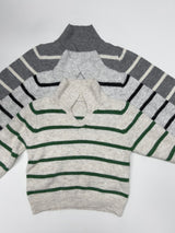 Open Stripe Crop Knit