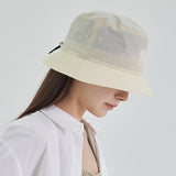 Flow VZ Nylon Stitch Patch Bucket Hat Cream