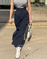 【MADE】Slit Back Maxi Skirt