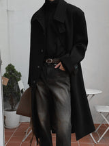 Pleddy フレンチチンストラップウールコート (2color)