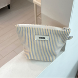 BLUE YELLOW STRIPE POUCH (POP-UP POUCH)