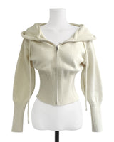 jade slender hood zip-up NT