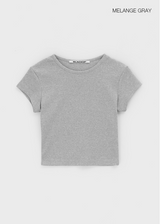 [B-BASIC] Cool Standard Round Crop Short Sleeve T-shirt (2SIZE)