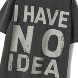 Untitled No Idea Pigment Wash Short Sleeve Washed Black