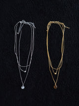 キャッツアイネックレスセット (SILVER, GOLD 2COLORS!)