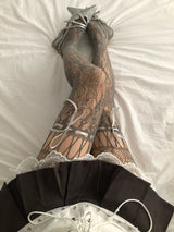 Ribbon Strap Mesh Stocking(4colors)