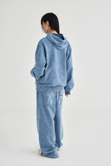 SYMBOL LOGO HOODIE [DENIM]