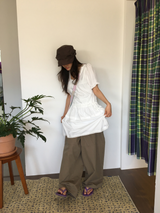 バイ ボタン バルーンパンツ(2color)