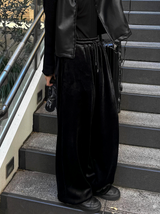 warm velvet pants