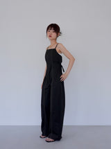 Back open stitch salopette