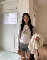 バンビスリムロングスリーブTシャツ
