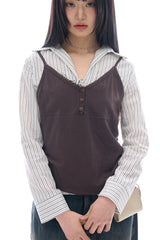 Leclair tie marine shirt