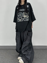 linen balloon cargo pants
