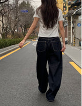 More wide denim pants