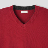 [wool80%] コップウールレイヤードVネックニット