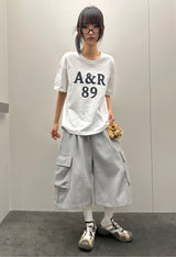 Moni Keyring Balloon Cargo Bermuda Shorts 3color