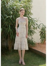 Daphne flower dress Ivory