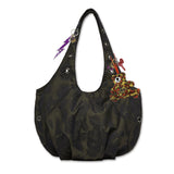 Rose Jacquard Eyelet Bag [Khaki]