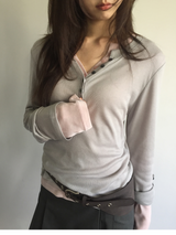 Double-way long sleeve (4color)