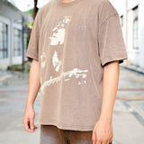 Vintage Washed Band T-shirt with Retro Print